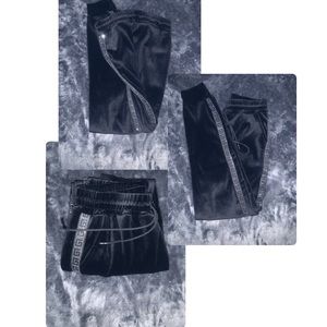 Velvet black sweatpants
